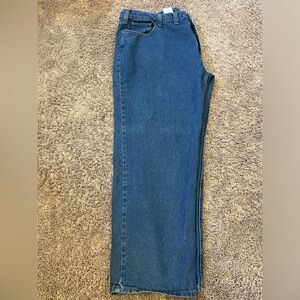 MENS Gently Worn CARHARTT Jeans Perfect Condition SOFT and SO COMFORTABLE 46X32